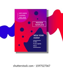 Cool and elegant music event template design