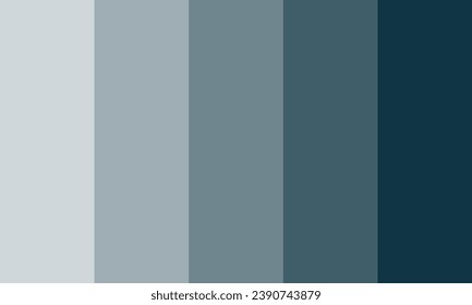 Ilustración de vectores de paleta de color turquesa verde suave y elegante Phthalo