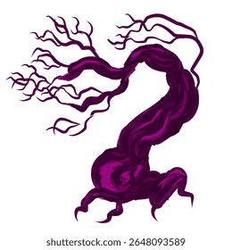 cool and elegant tree silhouette image design