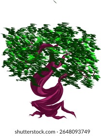 cool and elegant tree silhouette image design