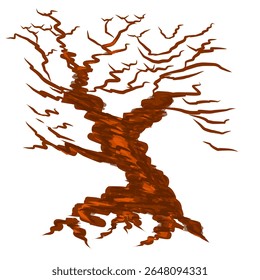 cool and elegant tree silhouette image design