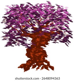 cool and elegant tree silhouette image design