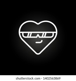 cool emoji neon icon. Elements of electricity set. Simple icon for websites, web design, mobile app, info graphics