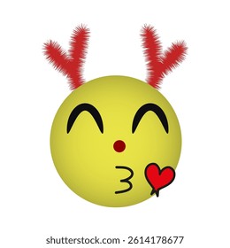 Cool emoticons on a white background