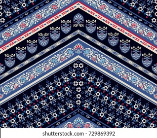 Cool ethnic geometric design. seamless background