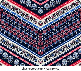 Cool ethnic geometric design. seamless background