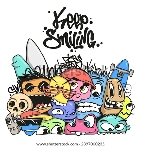 Similar – Image, Stock Photo Keep smiling!