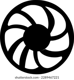 cool fan icon vector symbol design illustration