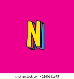 cool fancy pop art text effect with simple color design for pop music and arts, poster banner and flyer design