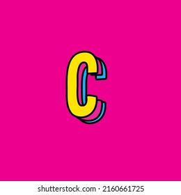 cool fancy pop art text effect with simple color design for pop music and arts, poster banner and flyer design