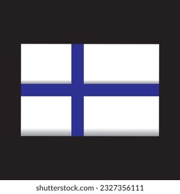 Cool Finland flag vector design, Finland flag template, Finland country flag