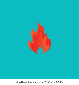 Cool Fire Vector Icon Illustration