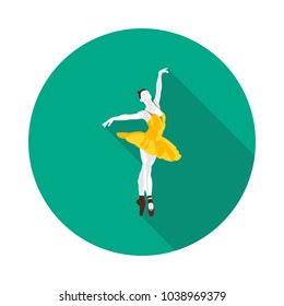 cool flat ballerina icon