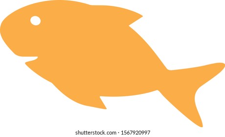 Cool flat icon design of a fish.