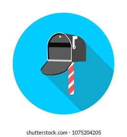 cool flat icon mailbox in vector format