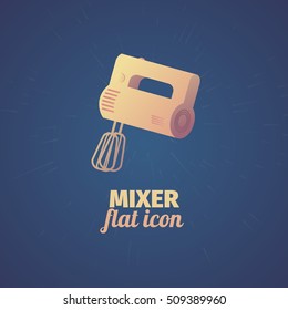 Cool flat mixer illustration