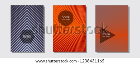 cool flyers set vector halftone poster stock vector royalty free