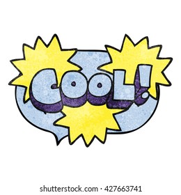 cooles Cartoon-Symbol für freehand gezeichnete Textil-Sprachblase