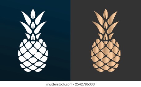 cool and fresh pineapple with a gold and white texture