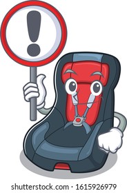 cool and funny baby car seat raised up a Sign