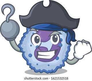 cool and funny basophil cell cartoon style wearing hat
