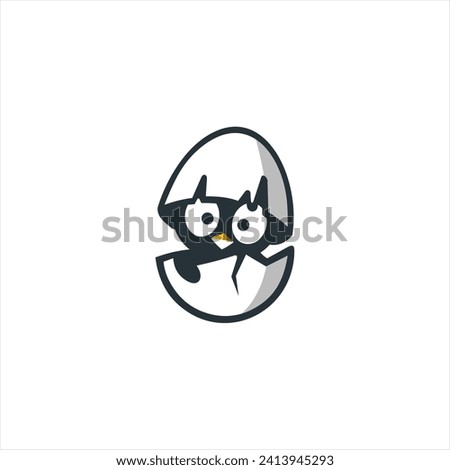 cool and funny duck egg logo design