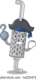 cool and funny exhaust pipe cartoon style wearing hat