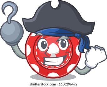 cool and funny gambling chips cartoon style wearing hat