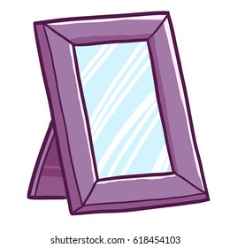 Cool and funny purple blank picture frame ready to use - vector.