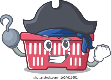 cool and funny shopping basket cartoon style wearing hat