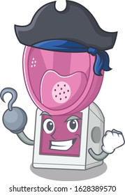 cool and funny steam inhaler cartoon style wearing hat