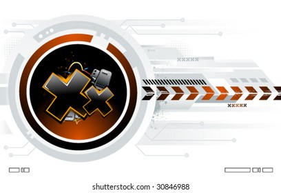 Cool futuristic background for your creative design