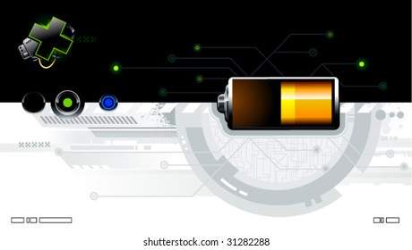 Cool futuristic background for your creative design