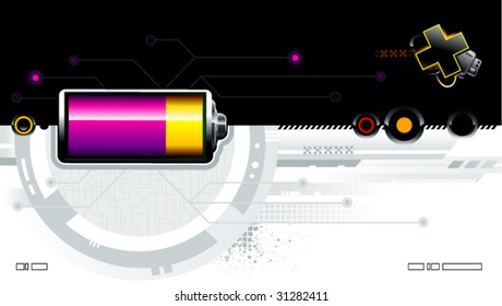 Cool futuristic background for your creative design