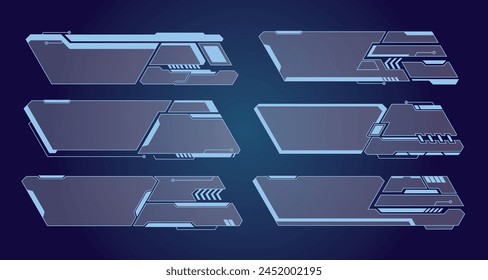 Cool futuristic user interface frame design
