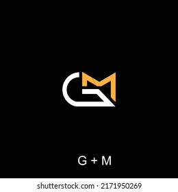 vectores de logotipo G y M geniales adecuados para logotipos de marcas y camisetas