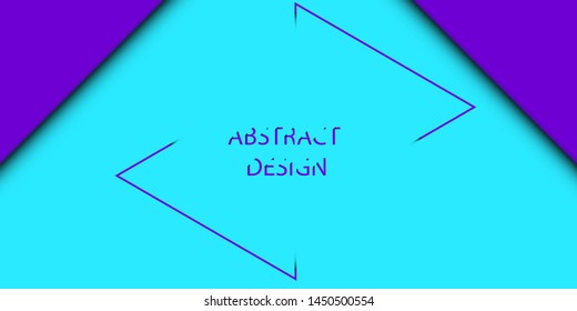 Cool geometric background design. Abstract template with purple and blue elements for banners and covers