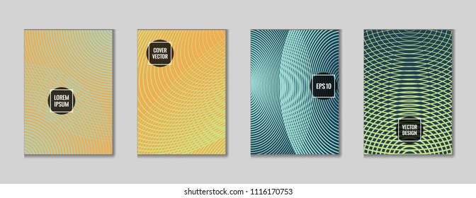 Cool geometric design title page vector. Cool mosaic journal header page set. First page minimal background for school notebook, dairy or notepad.
