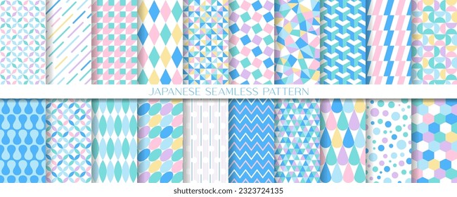 Cool geometric pattern collection. seamless pattern.