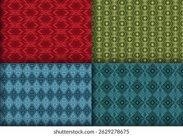 Cool geometrical argyle seamless tracery bundle. Arabian motif ethnic patterns. Argyle element geometric vector repeat backdrop package. Monochrome background templates.