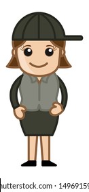 Cool Girl Vector