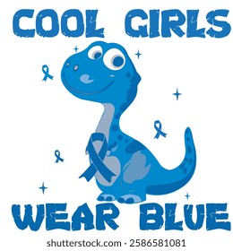 Cool girls and boys wear blue, dinosaur In November we wear blue, Coquette bow, Diabetes Awareness, Blue Ribbon