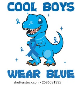 Cool girls and boys wear blue, dinosaur In November we wear blue , Coquette bow, Diabetes Awareness, Blue Ribbon
