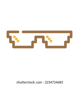 cool glasses optical color icon vector. cool glasses optical sign. isolated symbol illustration