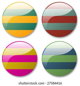 cool glossy icons on vector