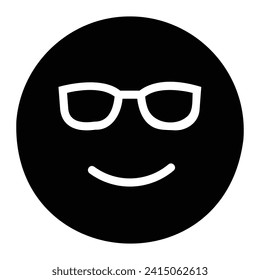 cool Glyph Icon Background White