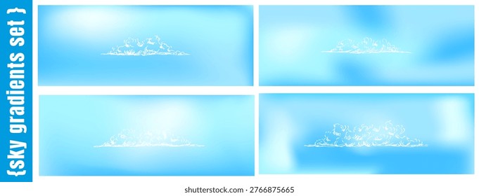 Fondo azul la nube
