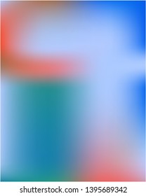 Cool gradient mesh backdrop from simple patterns. Vector illustration show. Creative splash and spreading spot. Blue beautiful backdrops for use on mobile devices.