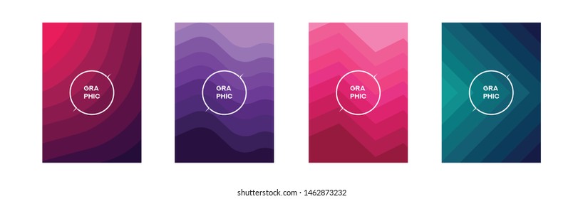 Cool gradients Design. Minimal covers design. 