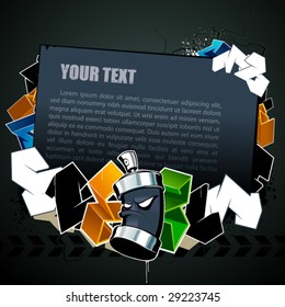 Cool graffiti image with place for your text